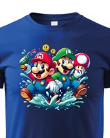 Dětské tričko s potiskem ze hry Super Mario - ideální pro malé hráče