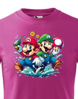 Dětské tričko s potiskem ze hry Super Mario - ideální pro malé hráče