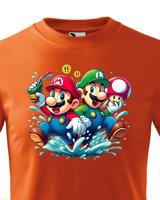 Dětské tričko s potiskem ze hry Super Mario - ideální pro malé hráče
