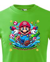 Dětské tričko s potiskem ze hry Super Mario - ideální pro malé hráče