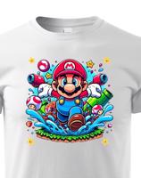 Dětské tričko s potiskem ze hry Super Mario - ideální pro malé hráče