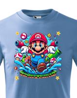Dětské tričko s potiskem ze hry Super Mario - ideální pro malé hráče