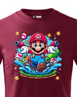 Dětské tričko s potiskem ze hry Super Mario - ideální pro malé hráče