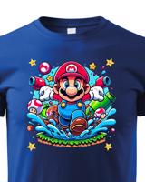 Dětské tričko s potiskem ze hry Super Mario - ideální pro malé hráče