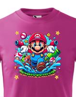 Dětské tričko s potiskem ze hry Super Mario - ideální pro malé hráče