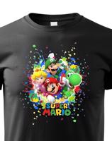 Dětské tričko s potiskem ze hry Super Mario - ideální pro malé hráče