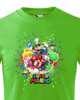 Dětské tričko s potiskem ze hry Super Mario - ideální pro malé hráče