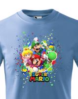 Dětské tričko s potiskem ze hry Super Mario - ideální pro malé hráče