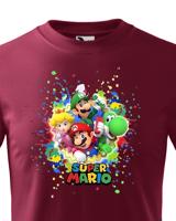 Dětské tričko s potiskem ze hry Super Mario - ideální pro malé hráče