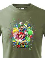 Dětské tričko s potiskem ze hry Super Mario - ideální pro malé hráče