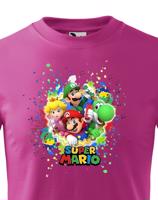 Dětské tričko s potiskem ze hry Super Mario - ideální pro malé hráče