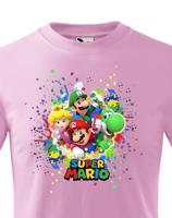 Dětské tričko s potiskem ze hry Super Mario - ideální pro malé hráče