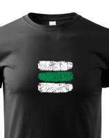 Dětské tričko s potiskem zelené turistické značky