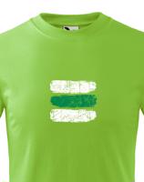 Dětské tričko s potiskem zelené turistické značky