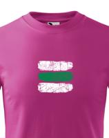 Dětské tričko s potiskem zelené turistické značky