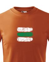 Dětské tričko s potiskem zelené turistické značky