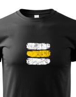 Dětské tričko s potiskem žluté turistické značky