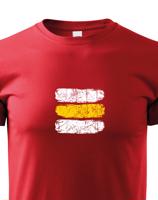 Dětské tričko s potiskem žluté turistické značky