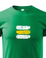 Dětské tričko s potiskem žluté turistické značky