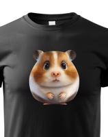 Dětské tričko s roztomilým křečkem - krásný barevný motiv s plnými barvami