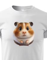 Dětské tričko s roztomilým křečkem - krásný barevný motiv s plnými barvami