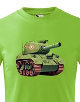 Dětské tričko s tankem - krásný barevný motiv s plnými barvami