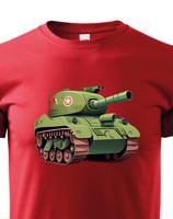 Dětské tričko s tankem - krásný barevný motiv s plnými barvami