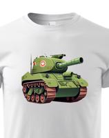 Dětské tričko s tankem - krásný barevný motiv s plnými barvami
