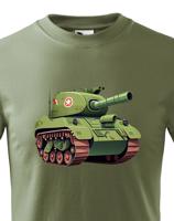Dětské tričko s tankem - krásný barevný motiv s plnými barvami