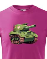 Dětské tričko s tankem - krásný barevný motiv s plnými barvami