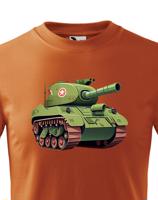Dětské tričko s tankem - krásný barevný motiv s plnými barvami