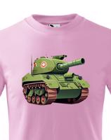 Dětské tričko s tankem - krásný barevný motiv s plnými barvami