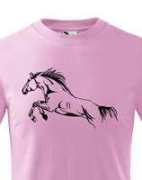 Dětské tričko s úžasným potiskem koně - skvělý dárek na narozeniny