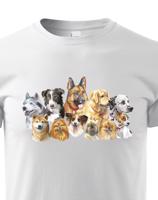 Dětské tričko s úžasným potiskem psů - skvělý dárek na narozeniny
