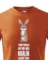 Dětské tričko s vtipným potiskem Králík - pro majitele králíků