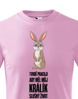 Dětské tričko s vtipným potiskem Králík - pro majitele králíků