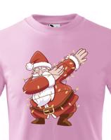 Dětské tričko Santa a světélka - vánoční tričko