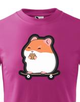 Dětské tričko se skateboardem - Hamster