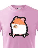 Dětské tričko se skateboardem - Hamster
