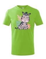 Dětské tričko se zebrou - tričko pro milovníky zvířat