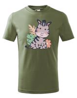 Dětské tričko se zebrou - tričko pro milovníky zvířat