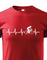 Dětské tričko Tep cyklisty - Ukažte všem, kam vás vaše srdce táhne