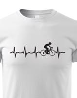 Dětské tričko Tep cyklisty - Ukažte všem, kam vás vaše srdce táhne