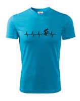 Dětské tričko Tep cyklisty - Ukažte všem, kam vás vaše srdce táhne