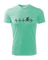 Dětské tričko Tep cyklisty - Ukažte všem, kam vás vaše srdce táhne