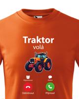 Dětské tričko Traktor volá