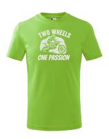 Dětské tričko Two wheels one passion  - tričko pro milovníky motokrosu