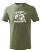 Dětské tričko Two wheels one passion  - tričko pro milovníky motokrosu