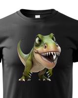 Dětské tričko Tyrannosaurus-rex - krásný barevný motiv s plnými barvami