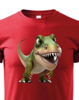 Dětské tričko Tyrannosaurus-rex - krásný barevný motiv s plnými barvami